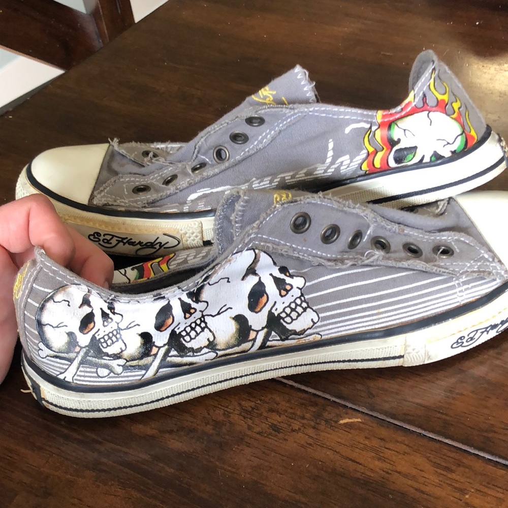 Ed hardy low top shoe